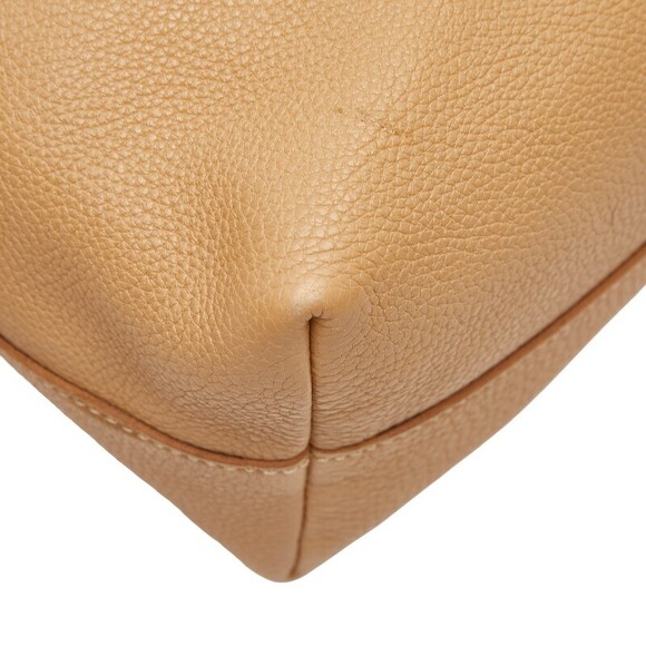 Prada handbag Beige Pink Tan leather - Picture 7 of 9